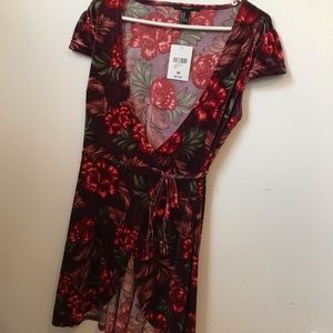 Pretty floral velvet summer dress